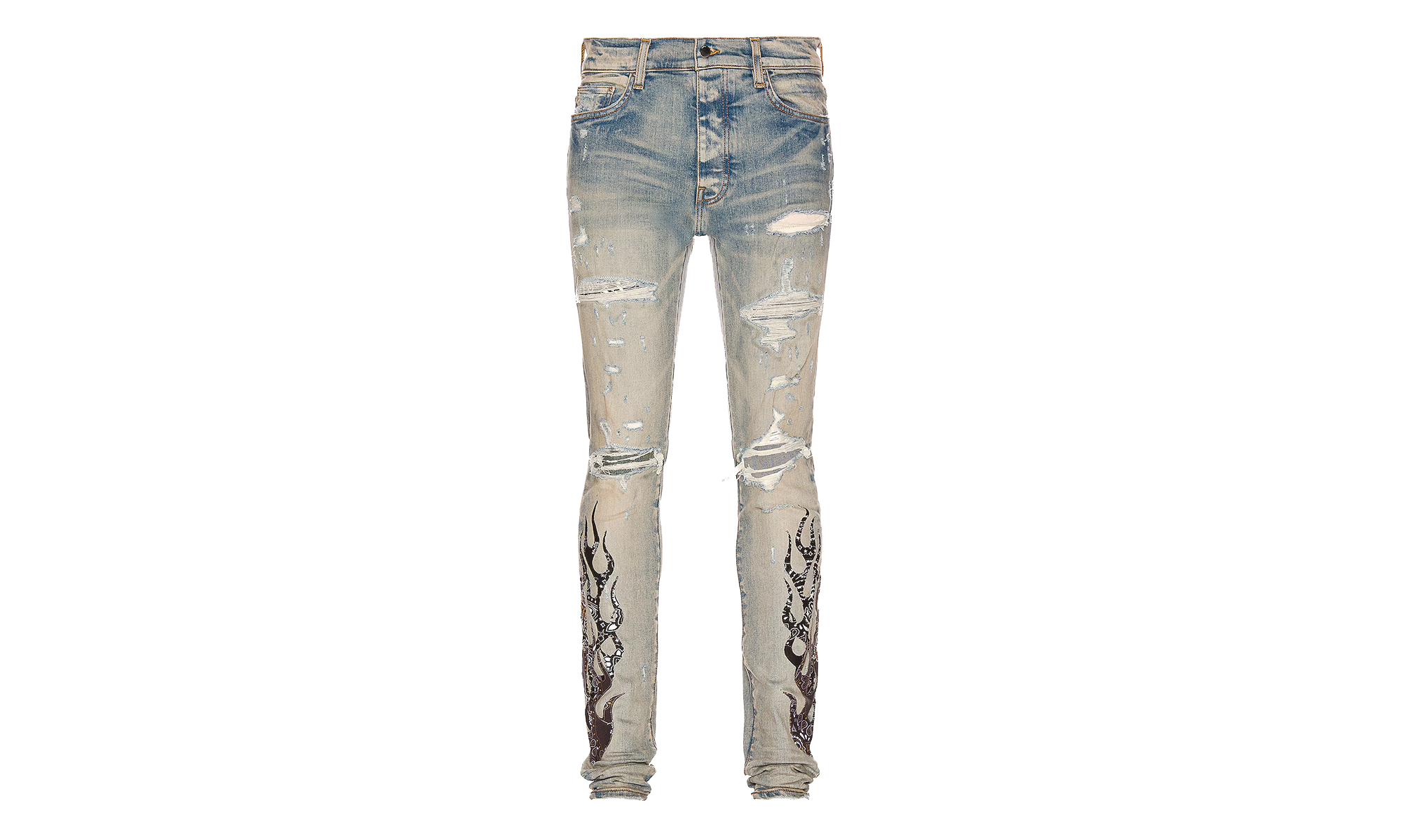 Bandana Flame Jeans "Clay / Indigo / Black" PS22MDS192 464