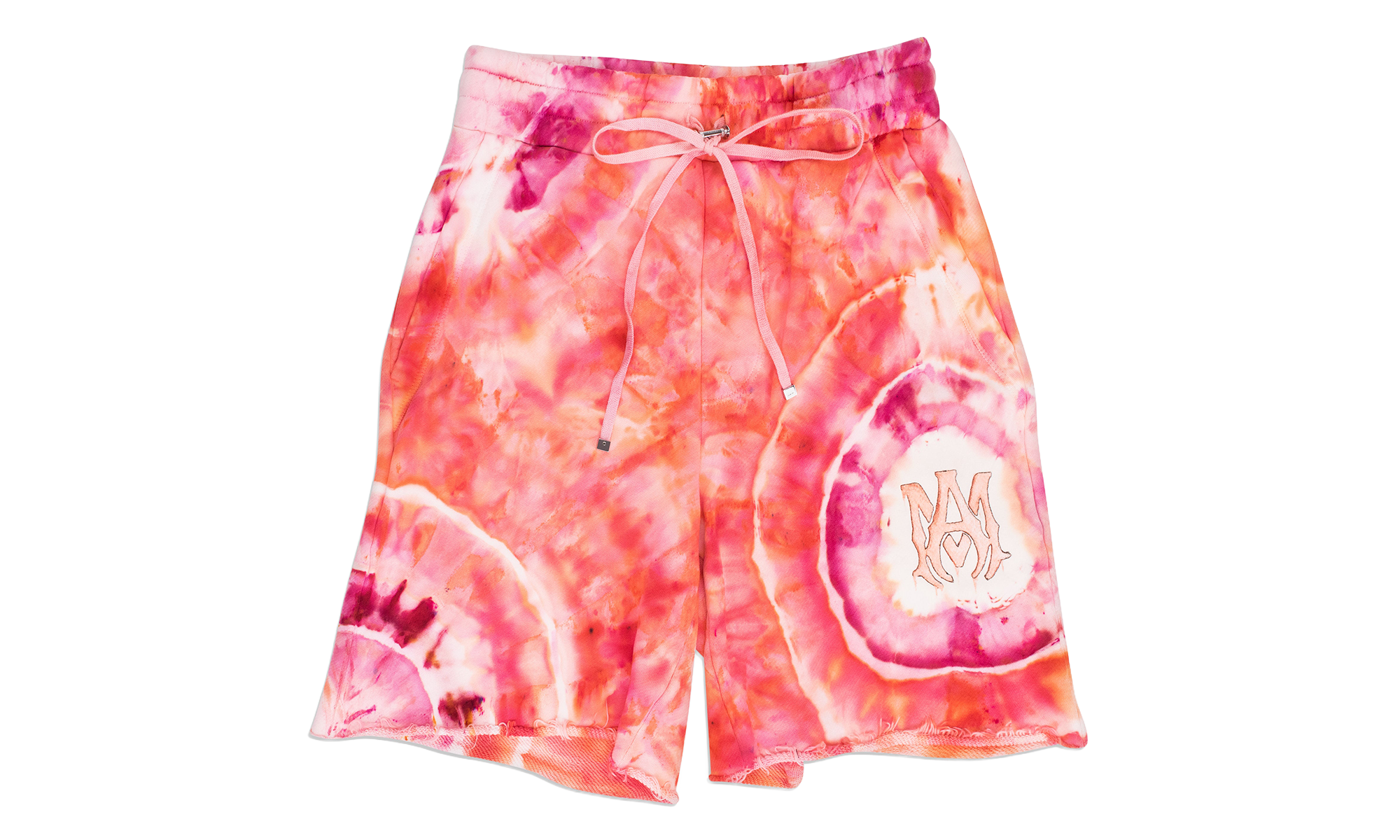 Tie Dye Ma Sweatshorts "Orange / Pink" SS22MJL025_Peach