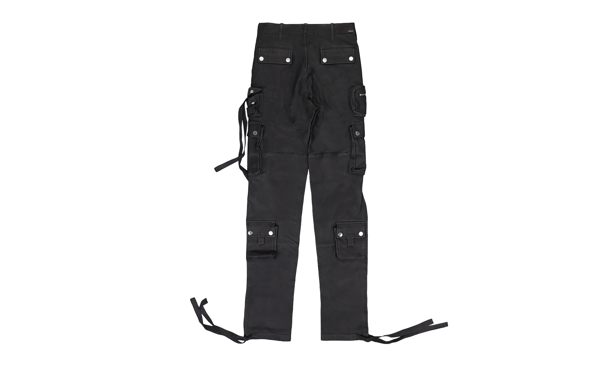 Tactical Leather Cargo Pants "Black" PS22MLP003_Black