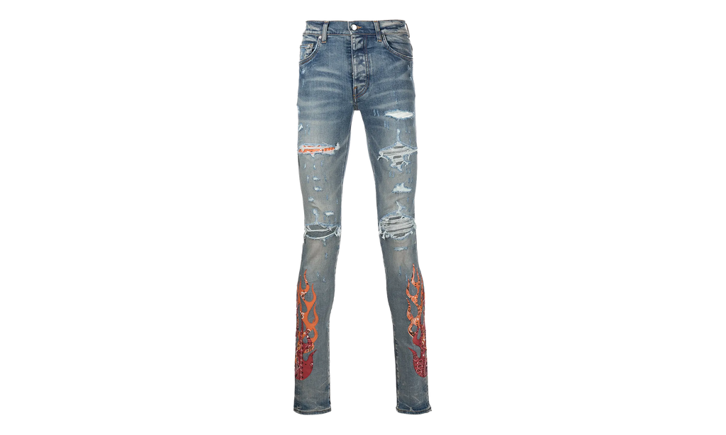 Bandana Flame Patch Jeans "Clay Indigo Multi" PS22MDS192 481