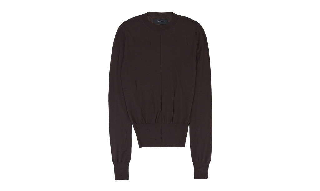 DISTRESSED CASHMERE BROWN JUMPER "Brown" PS22WKL007 BRN