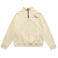 RHUDE embroidered slogan logo sweatshirts