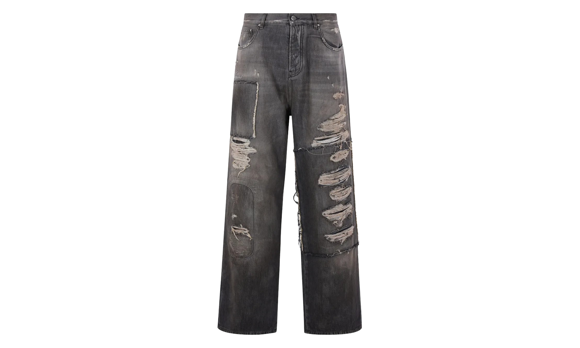 Carpenter Repaired Baggy Jean "Crafted Black" AMBMJE1006 680