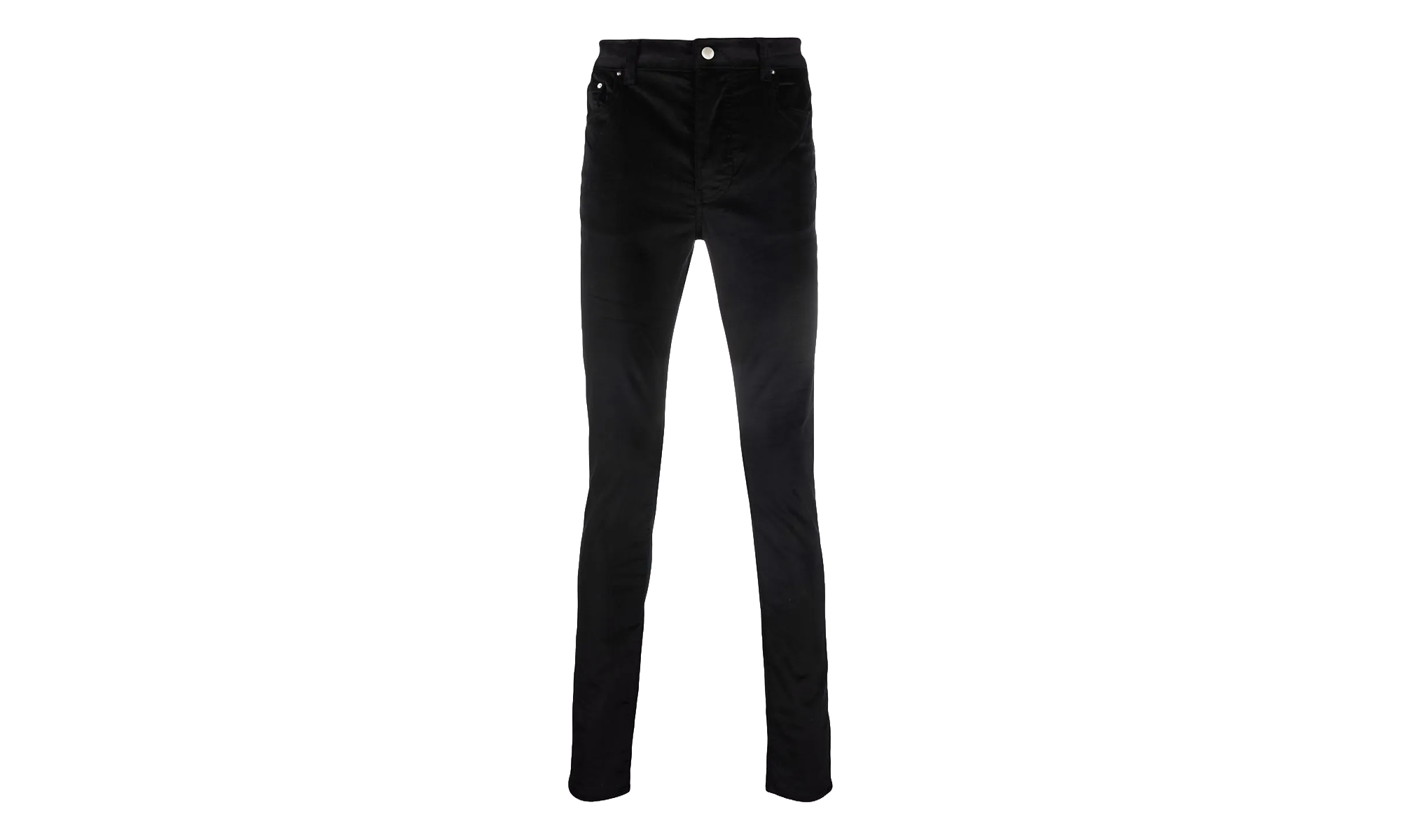 Velour Skinny Stack Denim Jeans "Black" MDS086 001