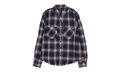 Black And White Shadow Plaid Shirt "Black and Lavender" AMR XTPS 0225