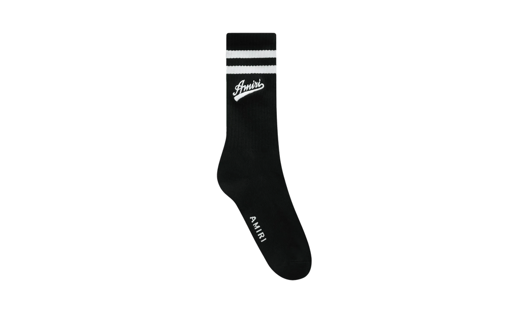 Varsity Script Socks "Black / White" SS23MHR003 004