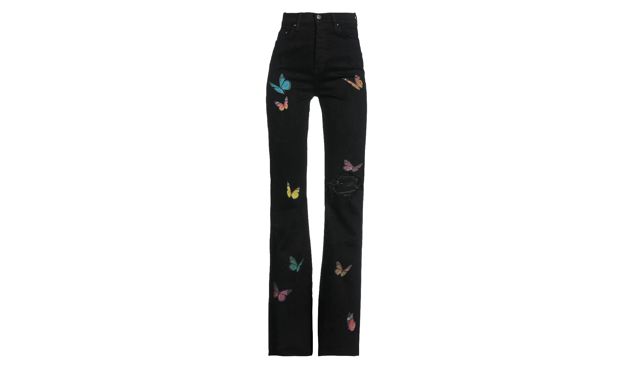 Butterfly Flare Broken Jeans "Black" Y0W01404SD BLK