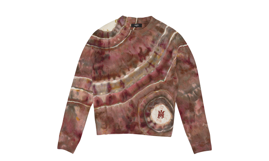 Ma Tie Dye Cashmere Crewneck Sweatshirt "Clay" SS22MKL007_Clay