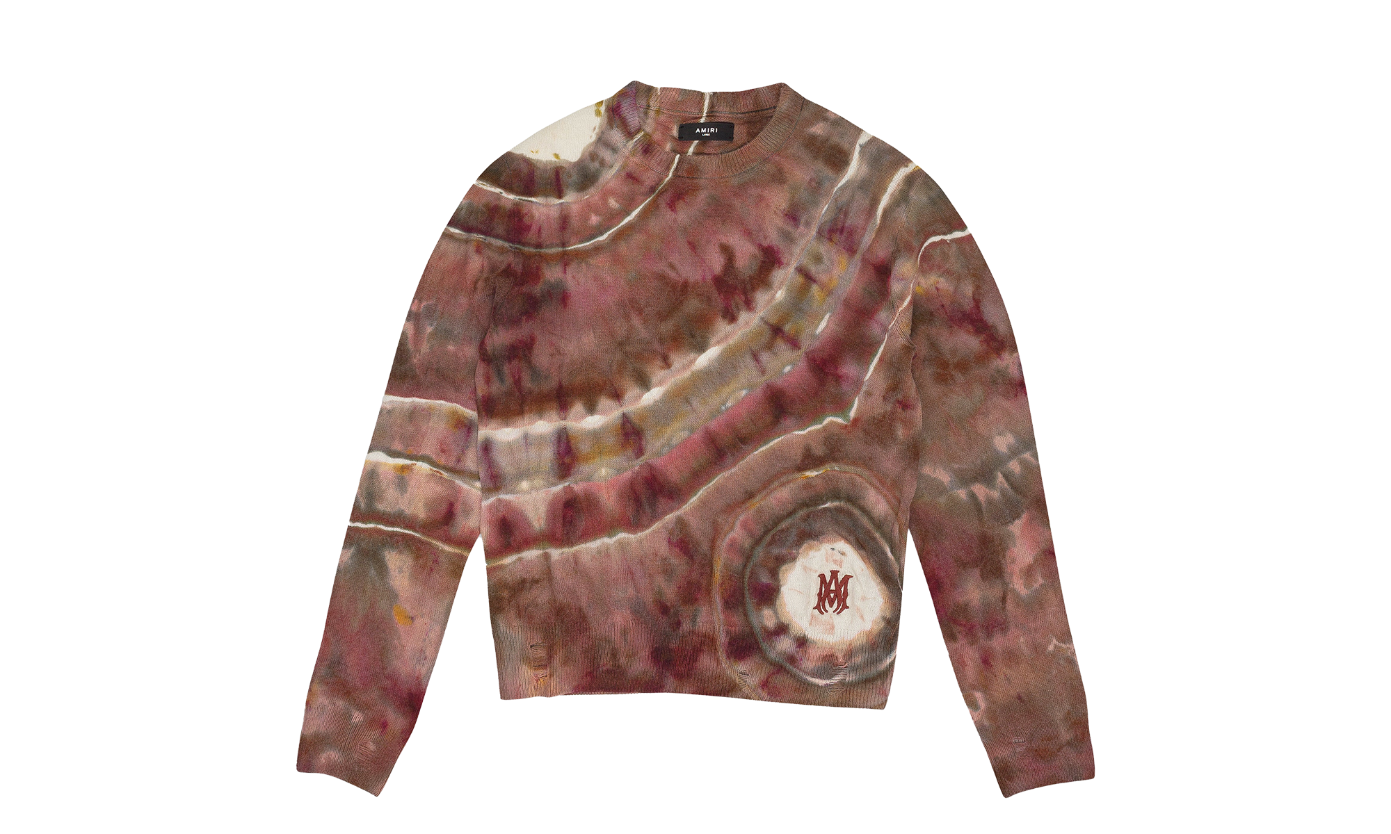 Ma Tie Dye Cashmere Crewneck Sweatshirt "Clay" SS22MKL007_Clay