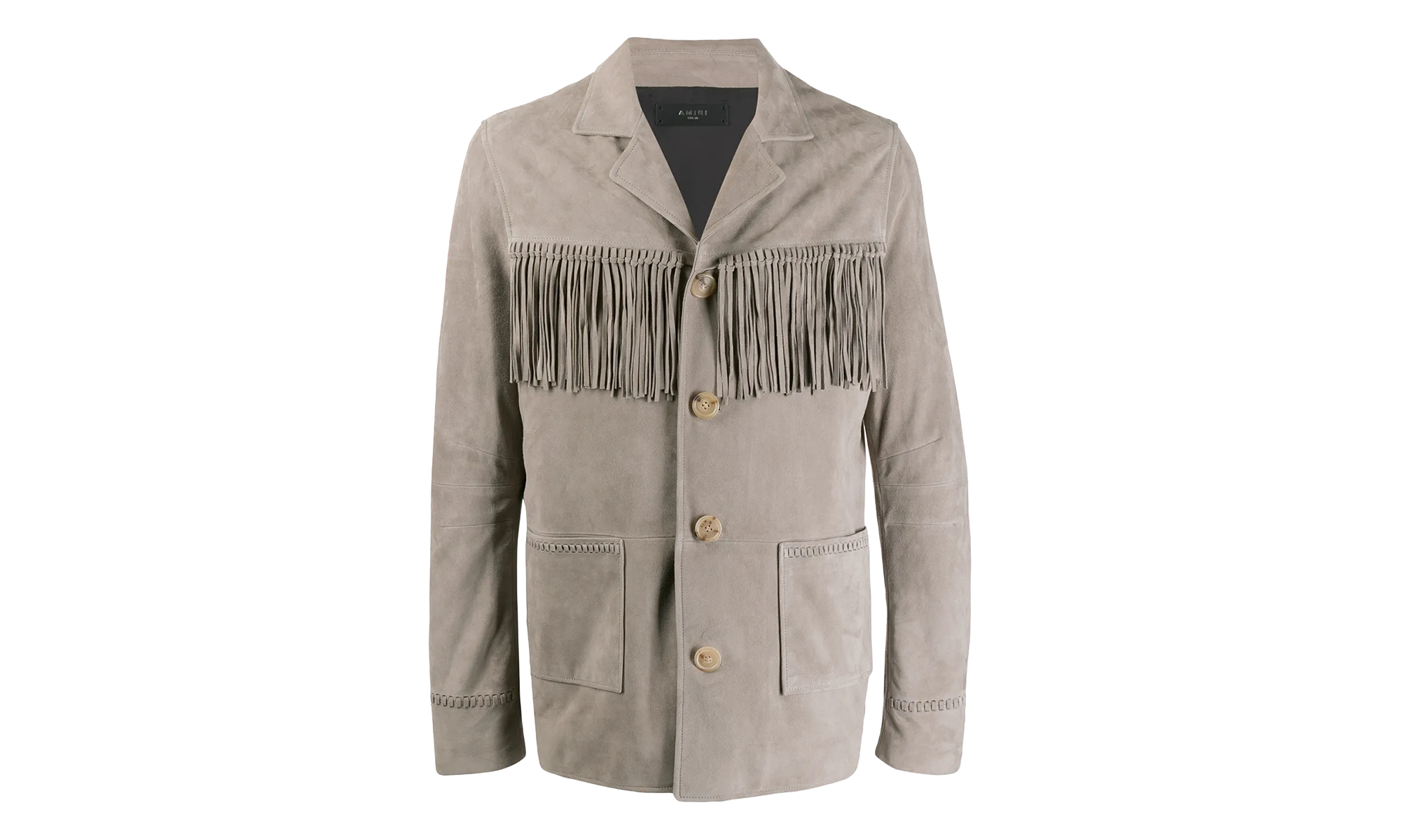 Fringe Suede Jacket "Grey" Y0M04208SU GRY