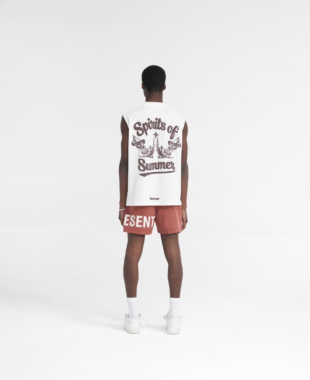 REPRESENT CDouble Flying Man logo letter slogan logo waistcoat T-Shirt