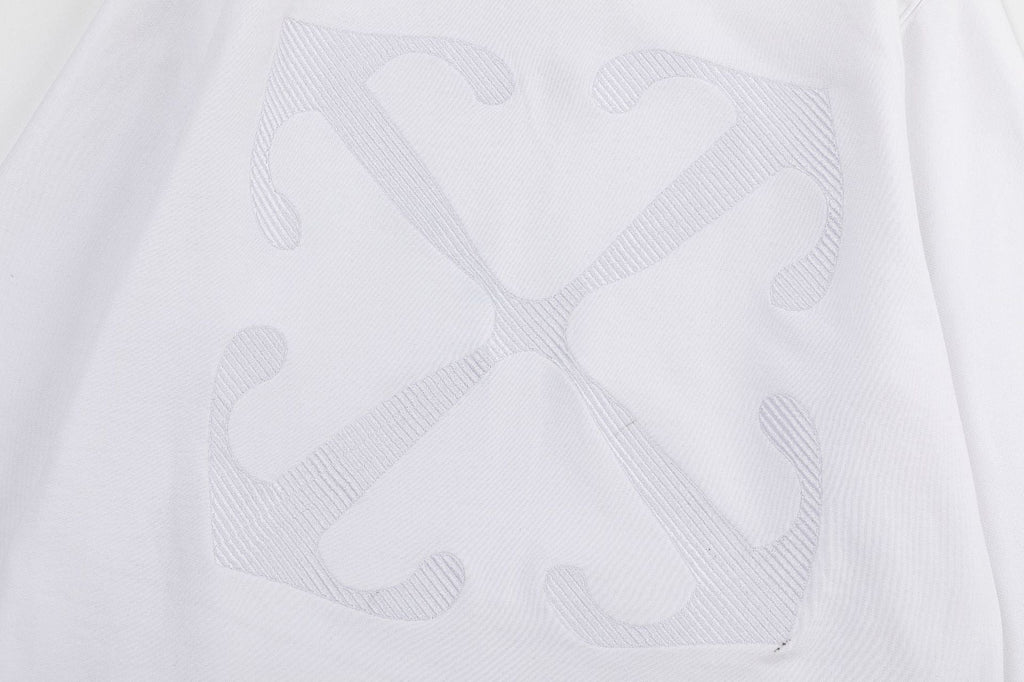 Off White Logo Drawstring Hoodie