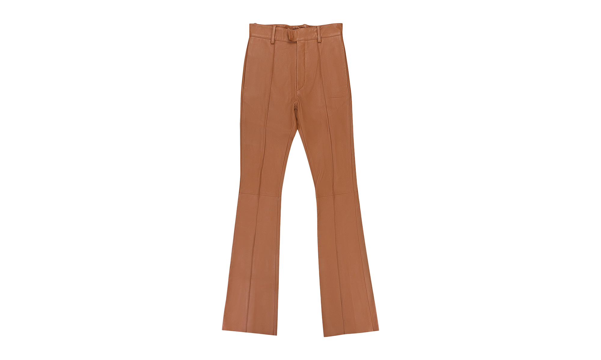 FLARE LEATHER DRESS PANTS "Brown" W0M09290LEROR