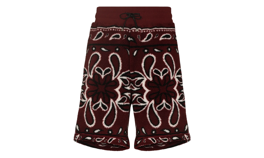 Bandana Fleece Shorts "Red" MKSS01643