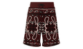 Bandana Fleece Shorts "Red" MKSS01643