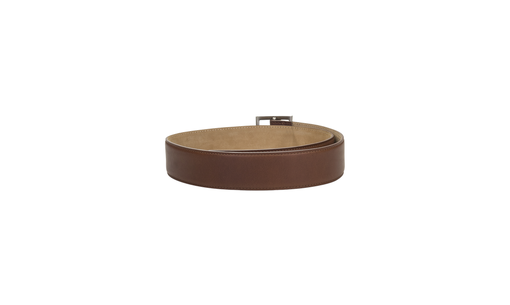 CLASSIC SQUARE BUCKLE BELT "Brown" MAL005 BLK