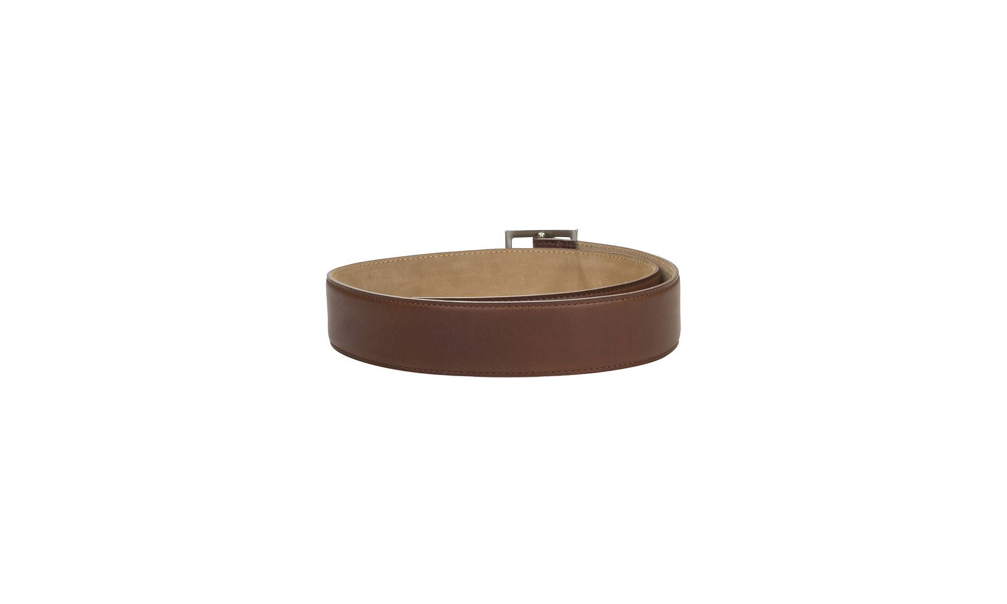 CLASSIC SQUARE BUCKLE BELT "Brown" MAL005 BLK