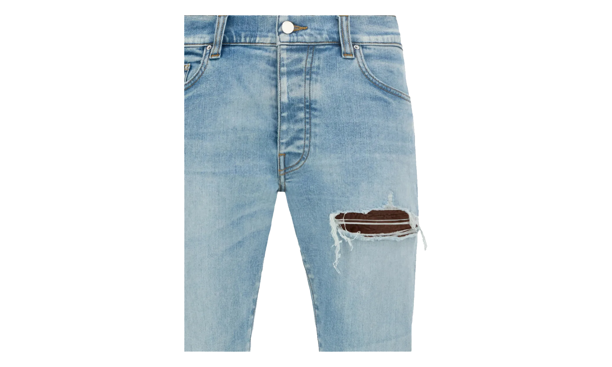 Croc Leather MX1 Jeans "Aged Indigo" AMBMJE1057 921