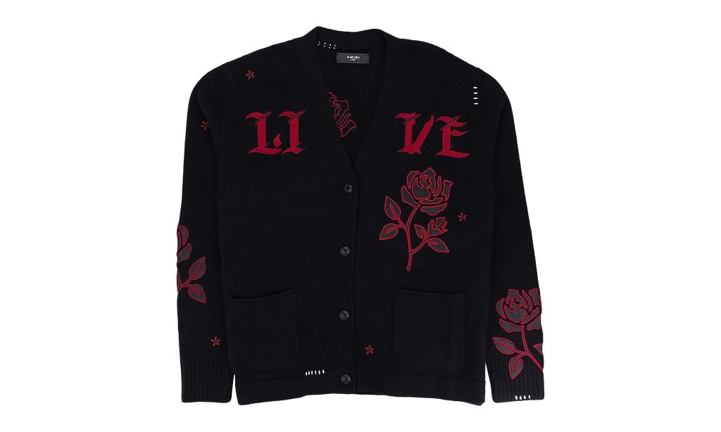 CARDIGAN "Black/Red" WKCAR ROSBLK