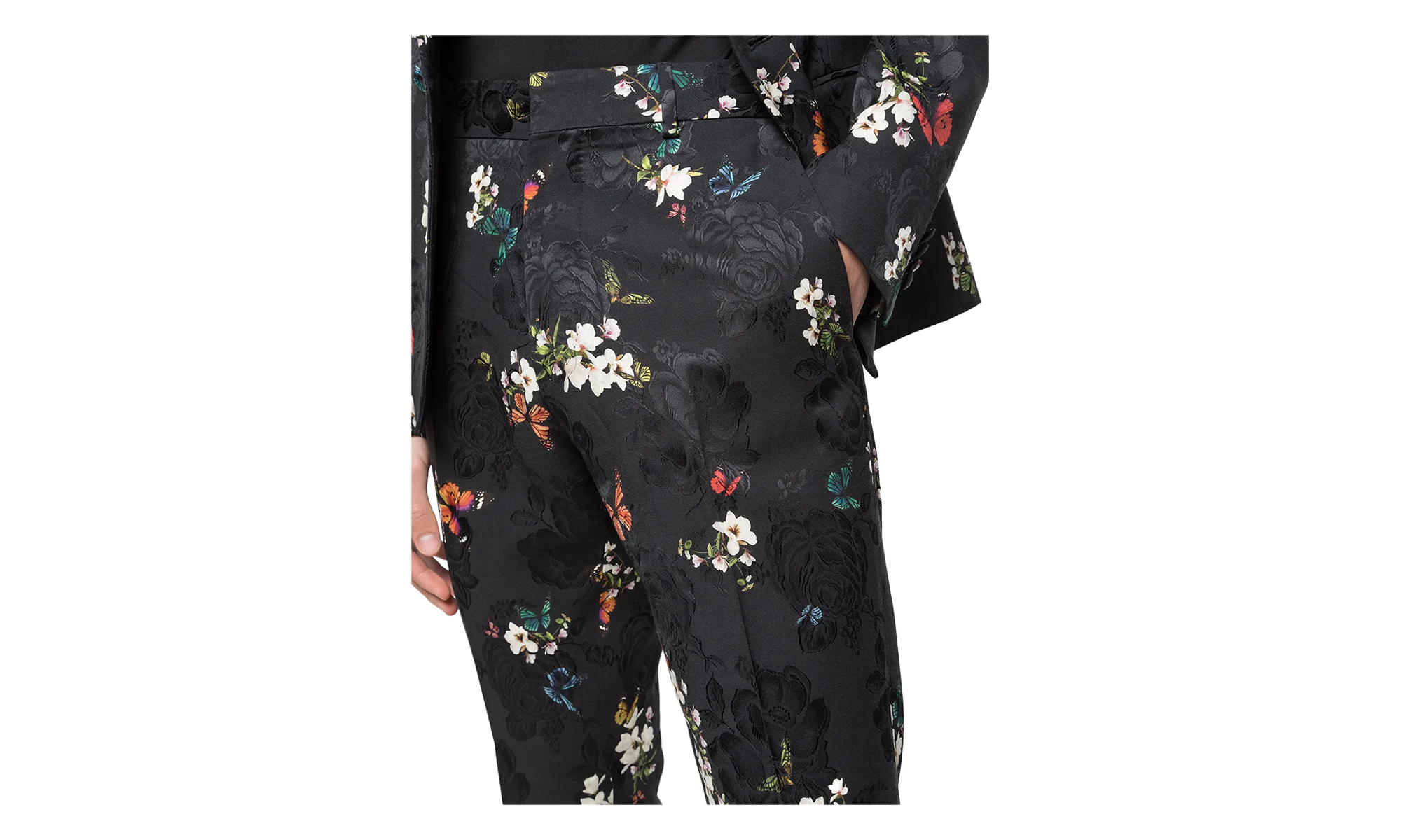 Butterfly Jacquard Pants "Black" Y0M09166JA BLK