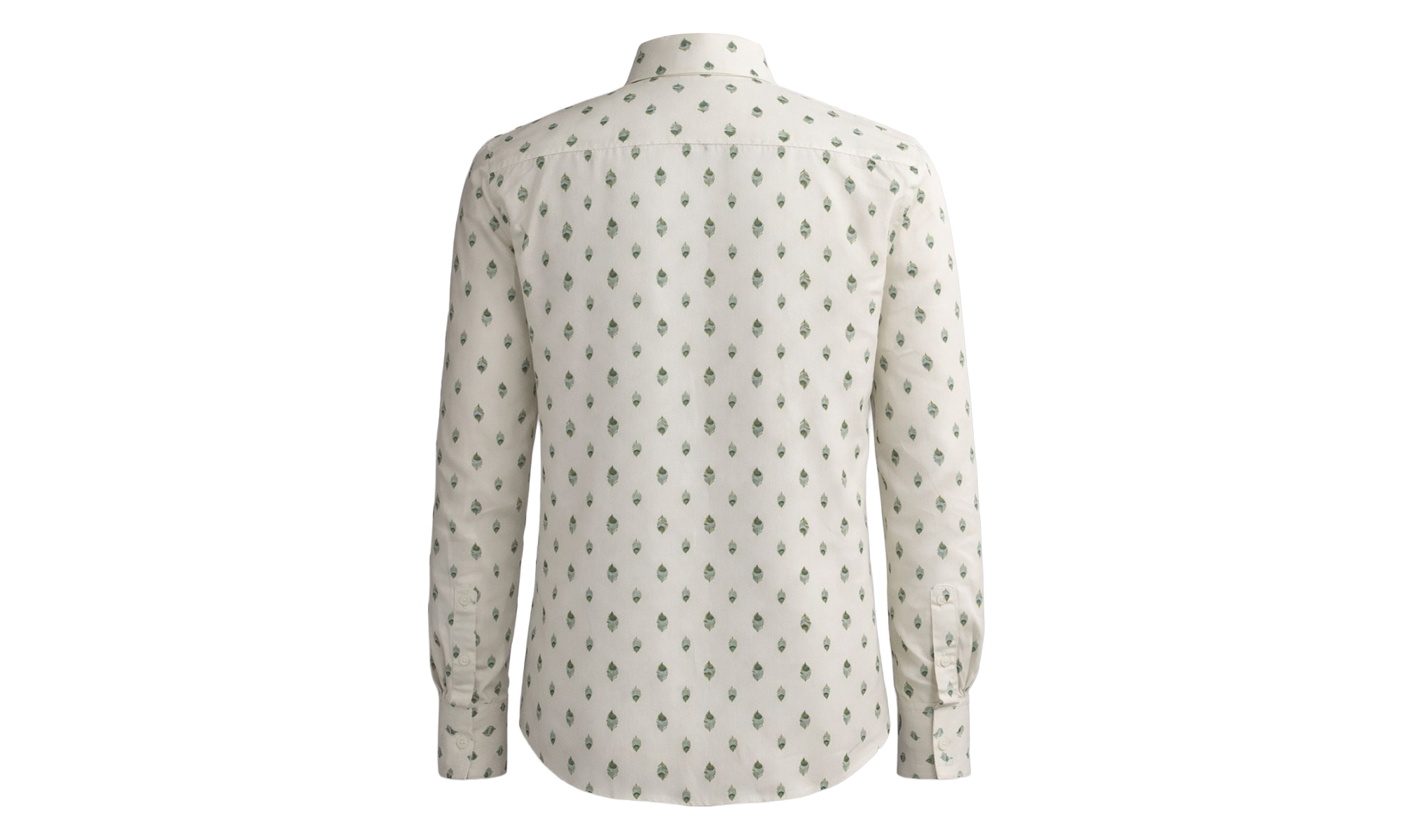 Peacock Long-Sleeve Shirt "Ivory / Green" Y0M06223JA IVG