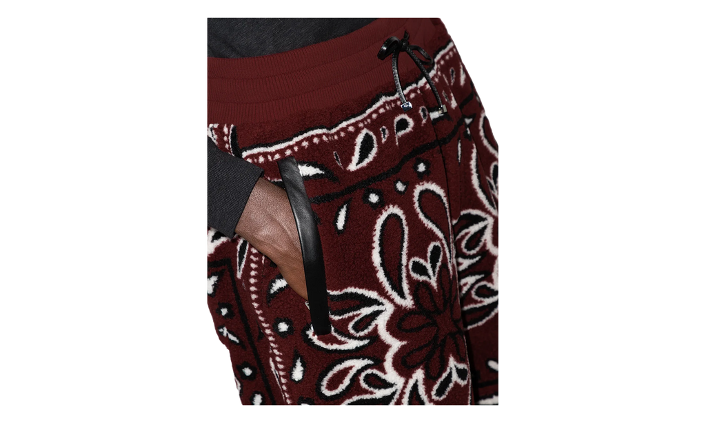 Bandana Fleece Shorts "Red" MKSS01643