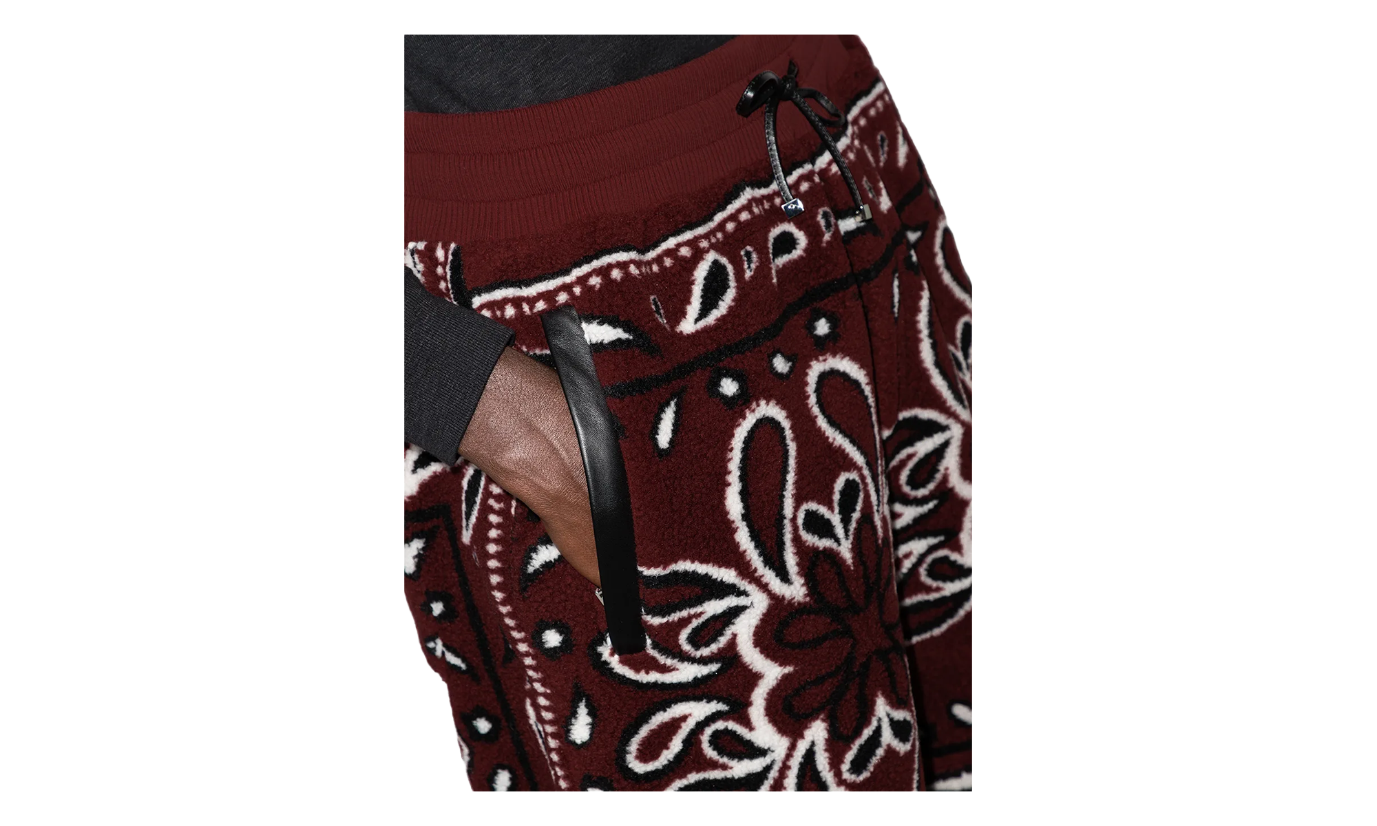 Bandana Fleece Shorts "Red" MKSS01643