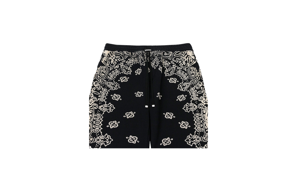 BANDANA BLEACH SWEATPANTS "Black" PF22MJP044