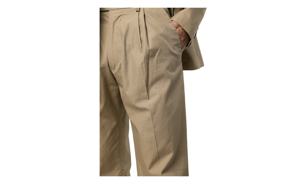 Single Pleat Relaxed Trouser "Brown" MPR001 210