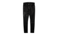 Staggered Leather Patch Jeans "Waxed Black" AWNSY1084 001