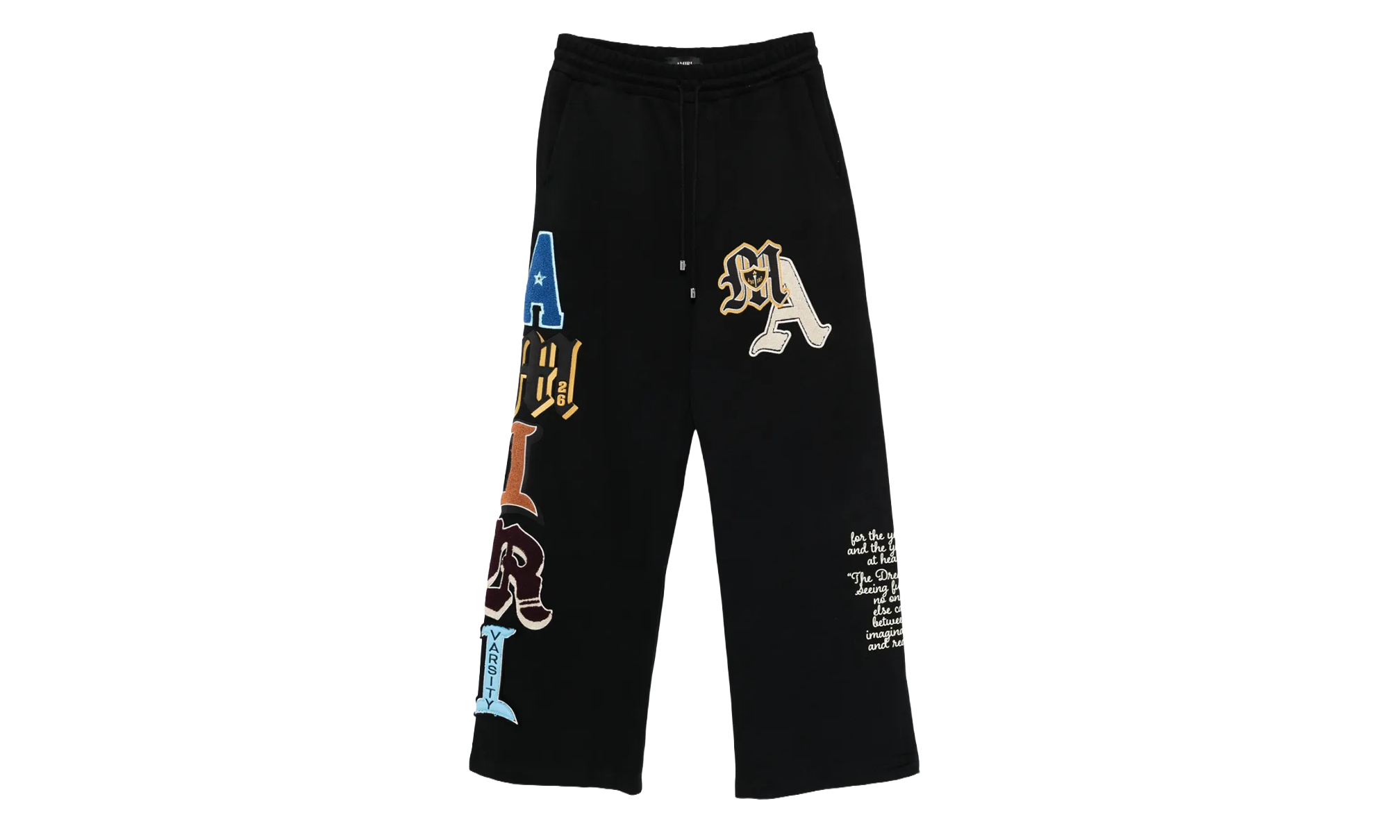 Varsity Patch Sweatpant "Black" AMBMPA1020 001