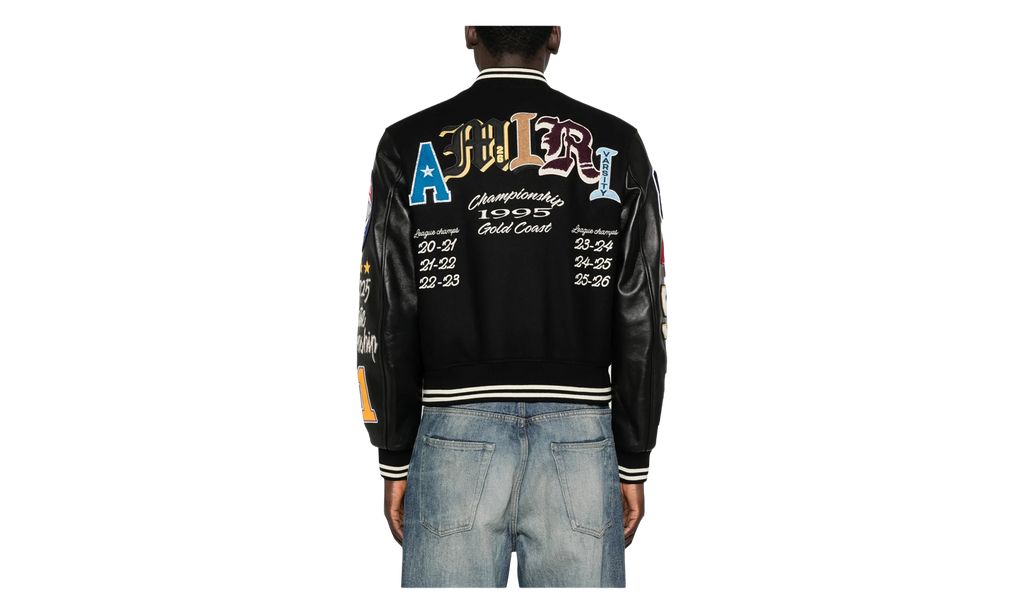 Varsity Patch Jacket "Black" AMOUJA1016 001