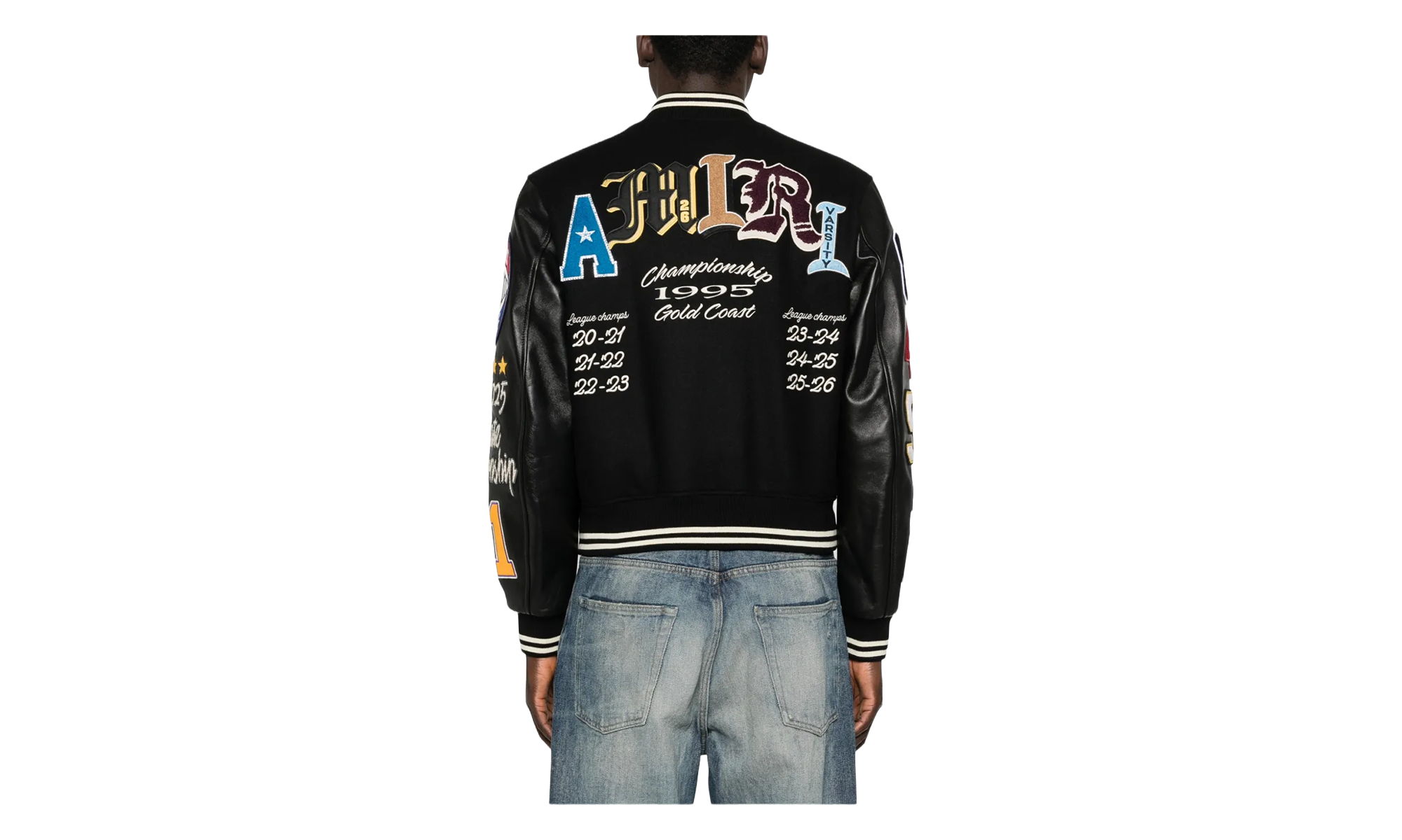 Varsity Patch Jacket "Black" AMOUJA1016 001