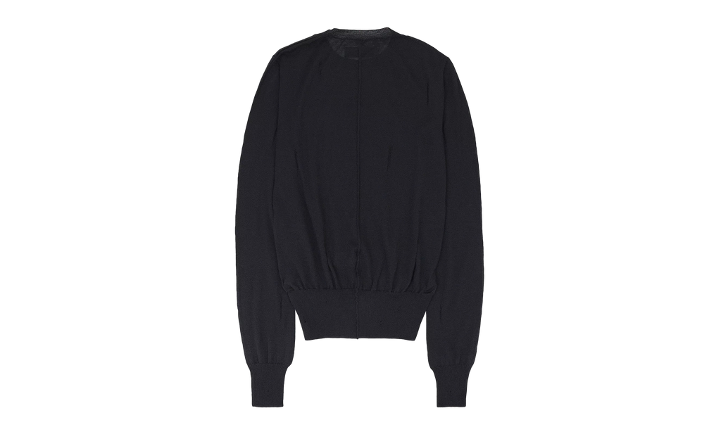 DISTRESSED CASHMERE BLACK JUMPER "Black" PS22WKL007_BLK