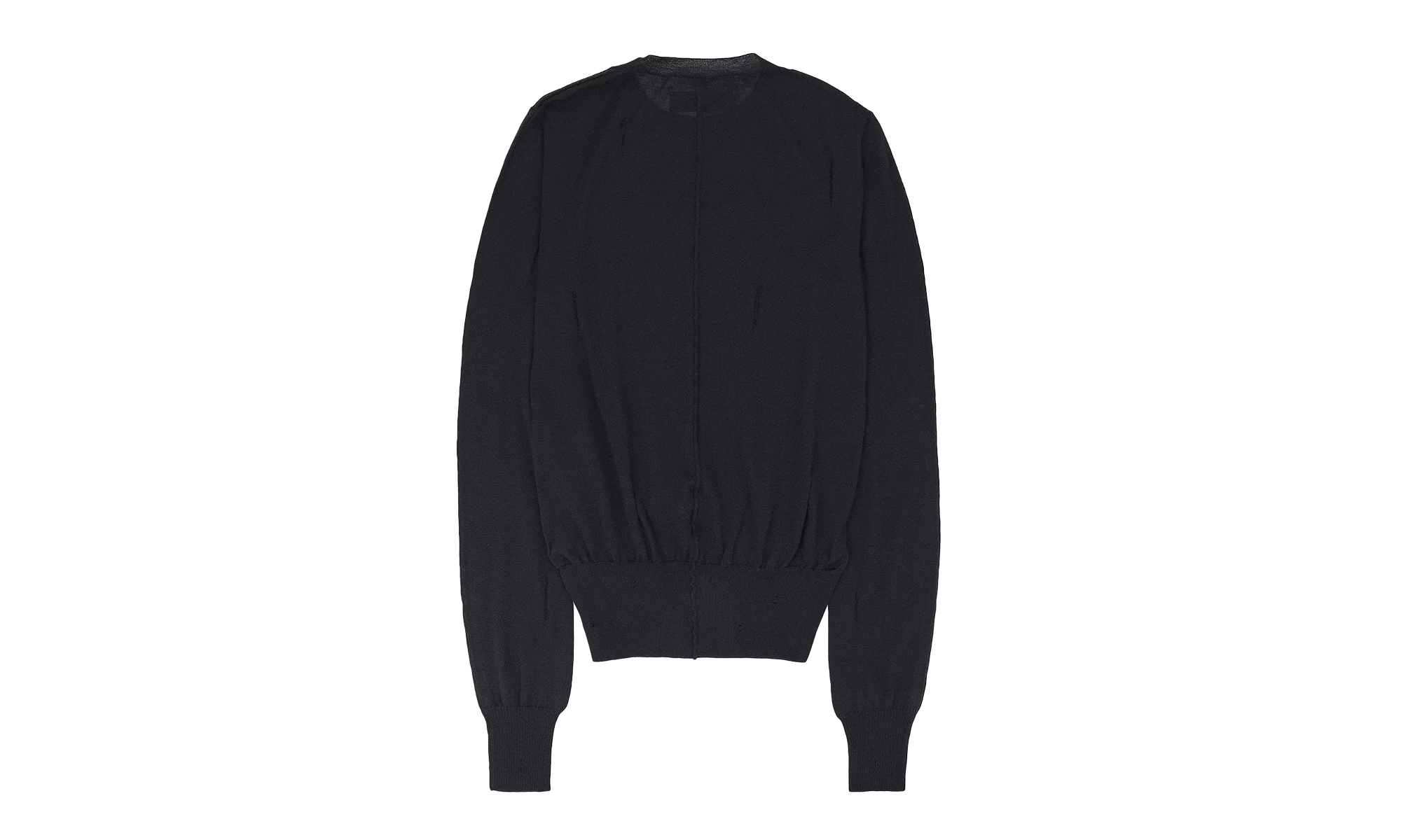 DISTRESSED CASHMERE BLACK JUMPER "Black" PS22WKL007_BLK