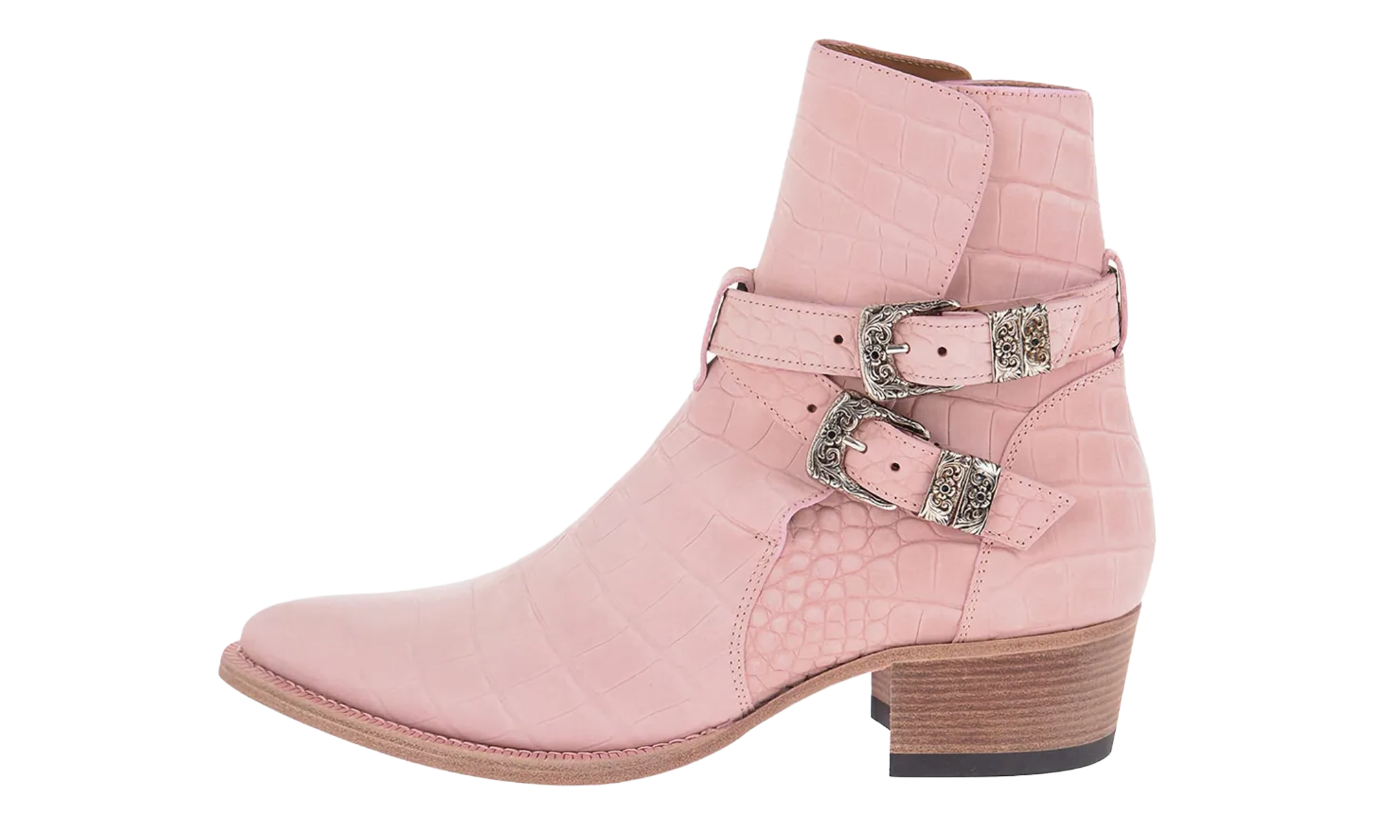 Croc Embossed Jodhpur Boots "Salmon" Y0F20425CN SAL