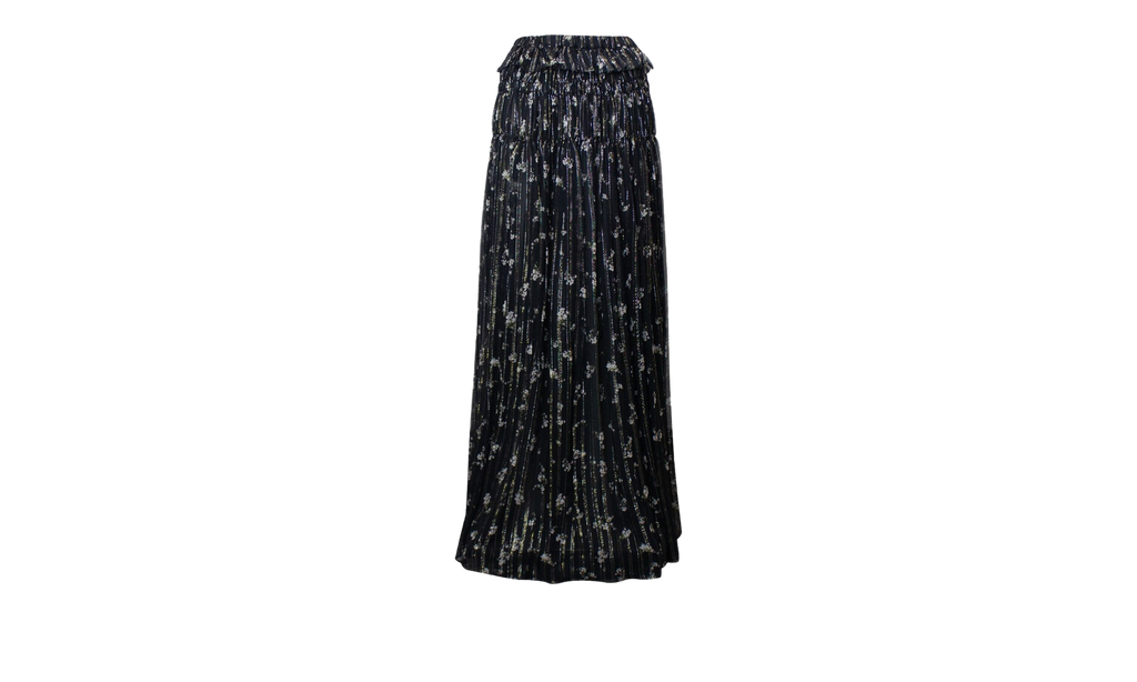 Chiffon Maxi Skirt "Black" AMR-XBTM-0121