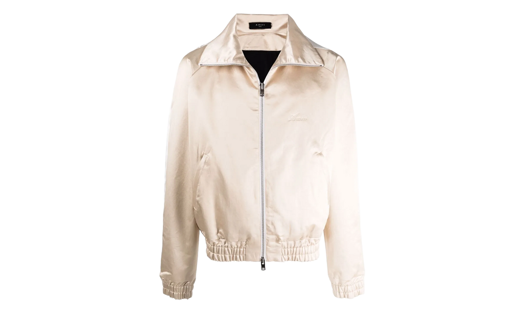 Zip Track Stripe Jacket "Champagne / White" MJT001 284
