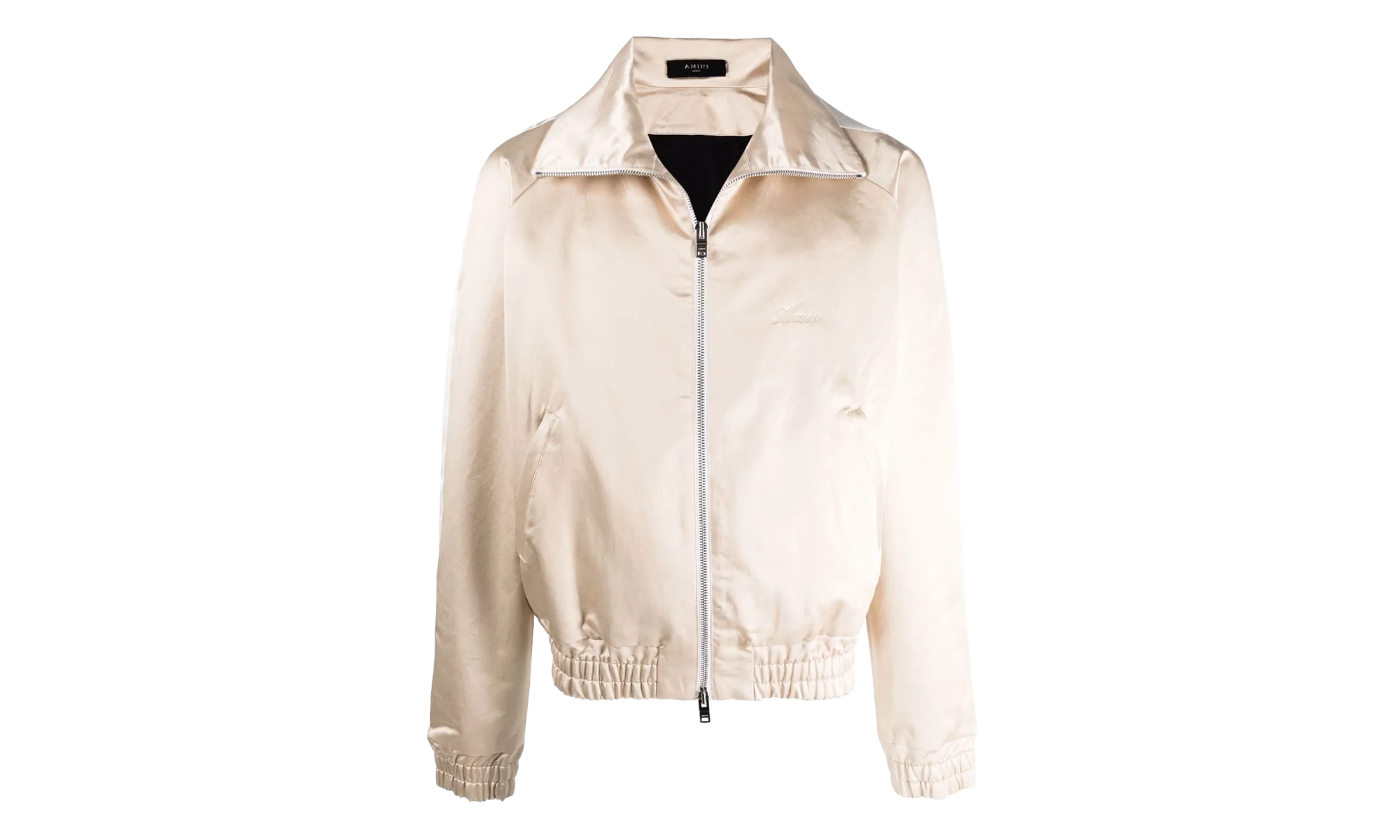 Zip Track Stripe Jacket "Champagne / White" MJT001 284