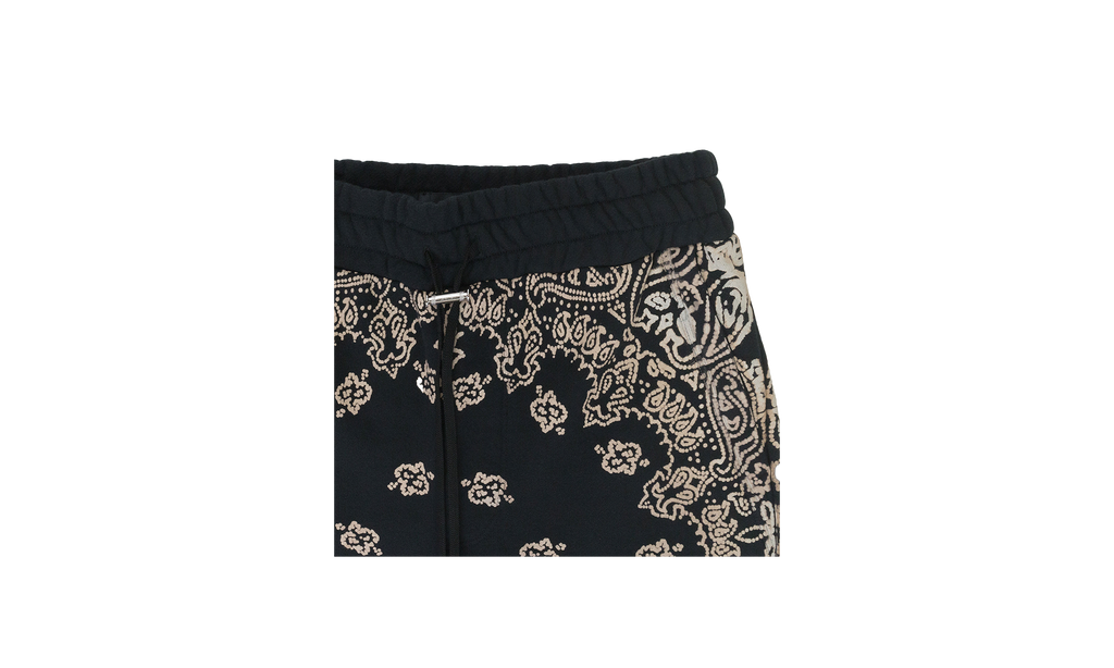 BANDANA BLEACH SHORTS "Black" PF22MJB082