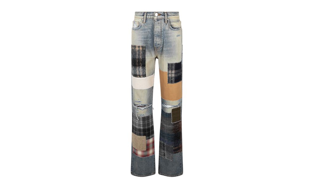 Patchwork Loose Fit Jeans "Blue" W9M01196SDVBL