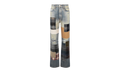 Patchwork Loose Fit Jeans "Blue" W9M01196SDVBL