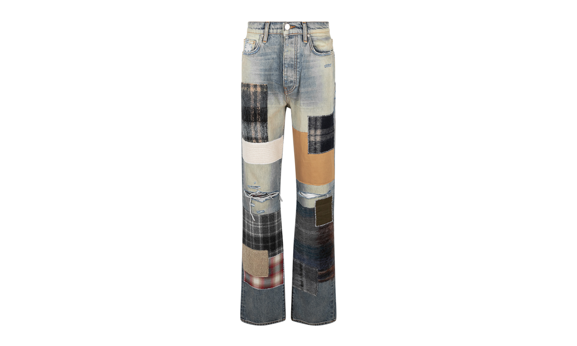 Patchwork Loose Fit Jeans "Blue" W9M01196SDVBL
