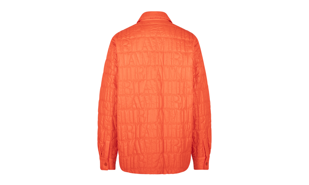 QUILTED LOGO OVER SHIRT Casual Button-Down "Orange" MSL011_665