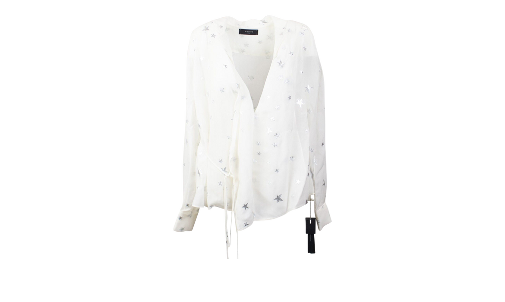 Stars FIl Coupe Wrap Shirt "White" AMR-XTPS-0244