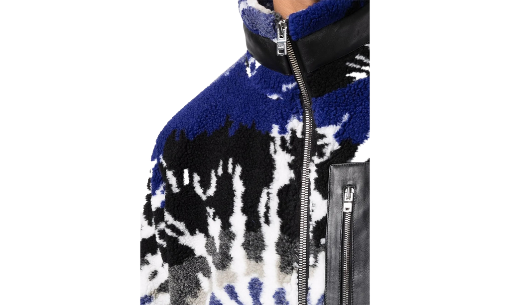 Tie Dye Fleece Zip Up Jacket "Blue" PS22MKF014495