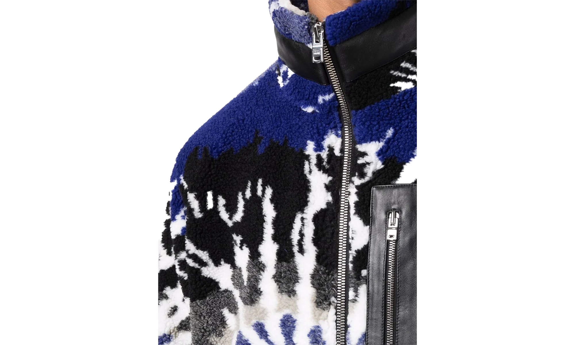 Tie Dye Fleece Zip Up Jacket "Blue" PS22MKF014495