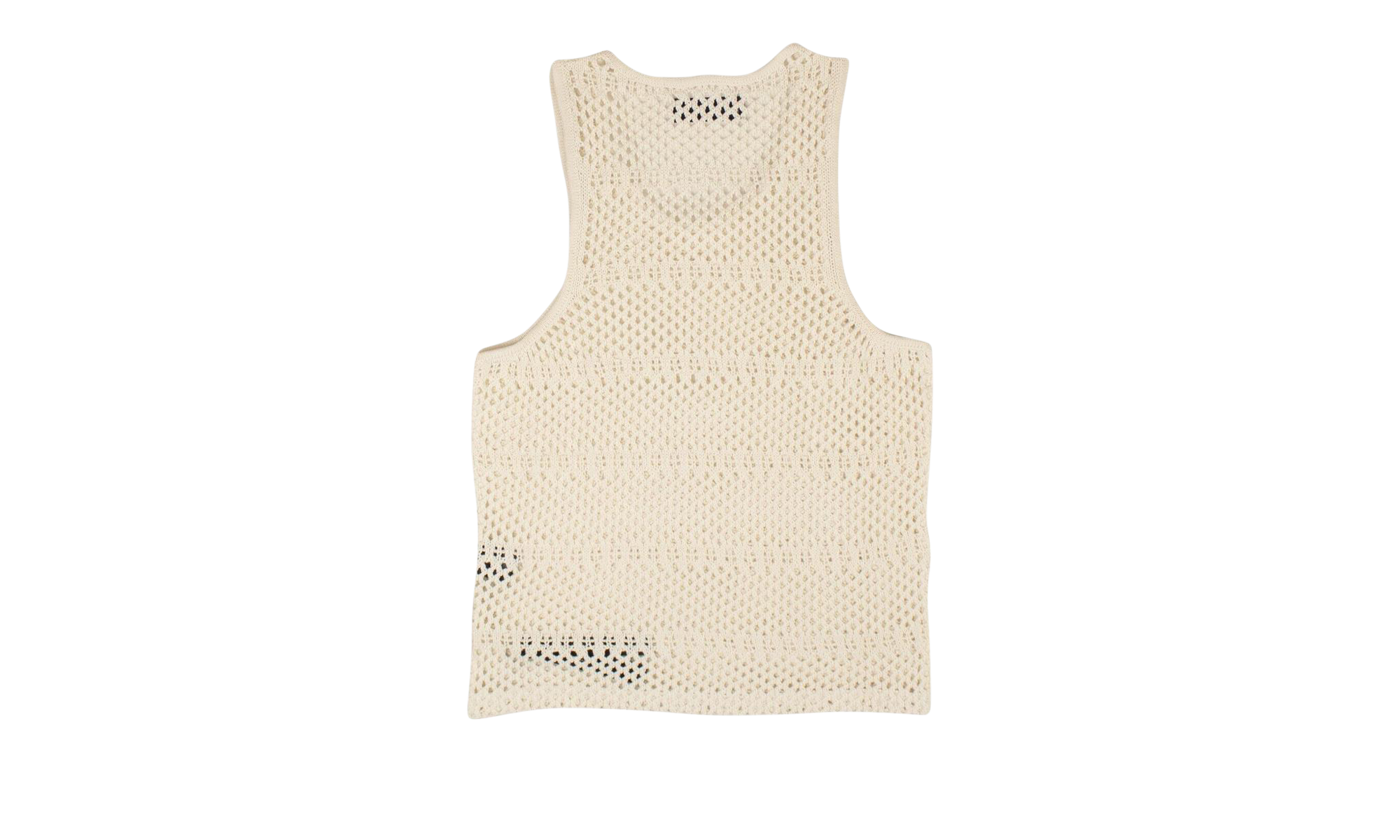Boyfriend Crochet Tank Top "White" AMR-XTPS-0230