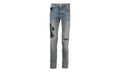 Amiri x Wes Lang Reaper Logo Jeans Clay "Indigo Black" AW22MDS002 408
