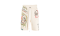 Zig Zag Sketch Sweatshorts "Almond" SS22MJG005_Almond